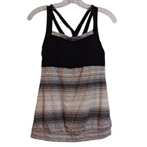 Athleta Stride Crunch and Punch tank sz S built in bra yoga running activewear